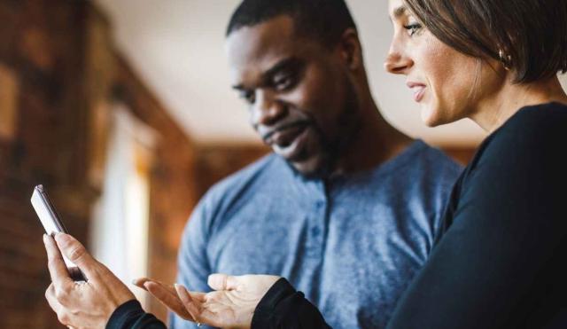 Couple reviewing their Money Market Account